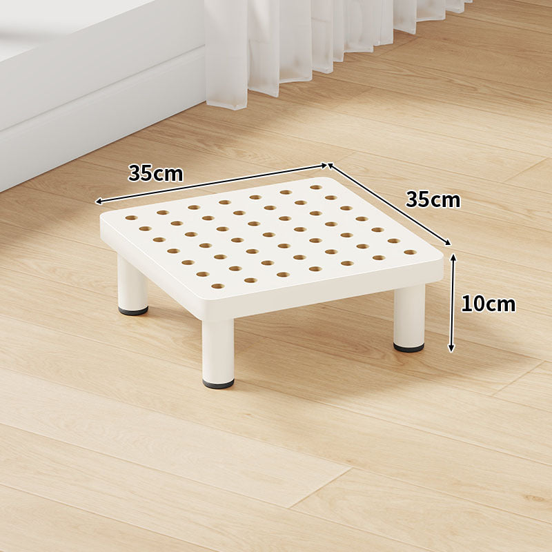 Low-Profile Ventilated Plastic Riser Platform with Anti-Slip Feet