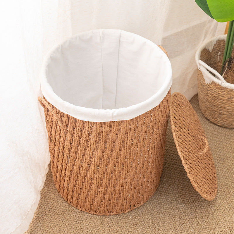 Stylish storage basket with sturdy weave