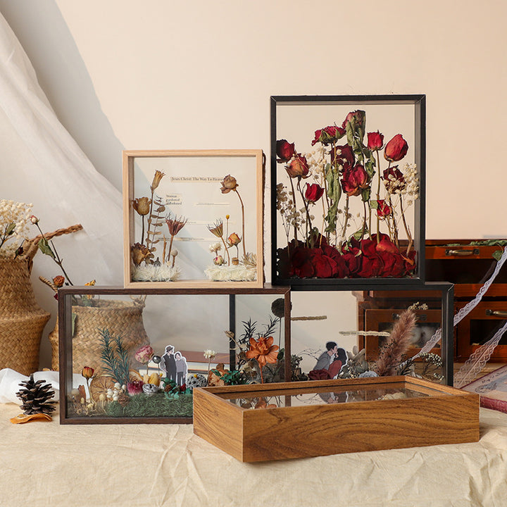 Floral Shadow Box Art Display for Home