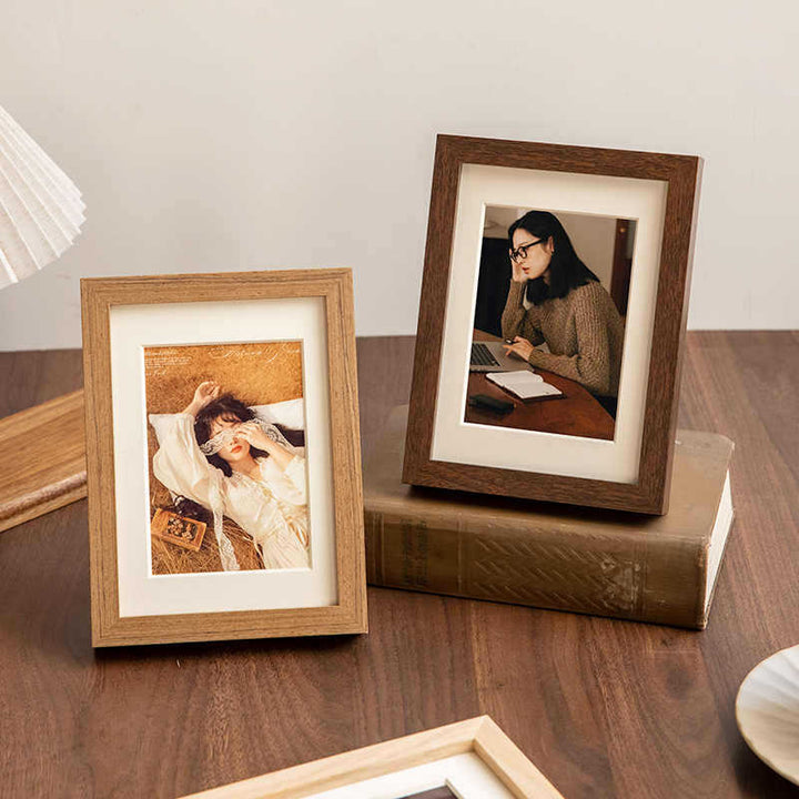 Elegant Wooden Photo Display Frame for Home