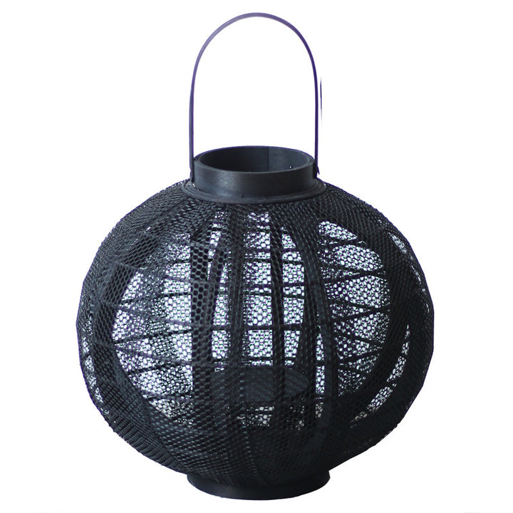 Decorative metal lantern with handle