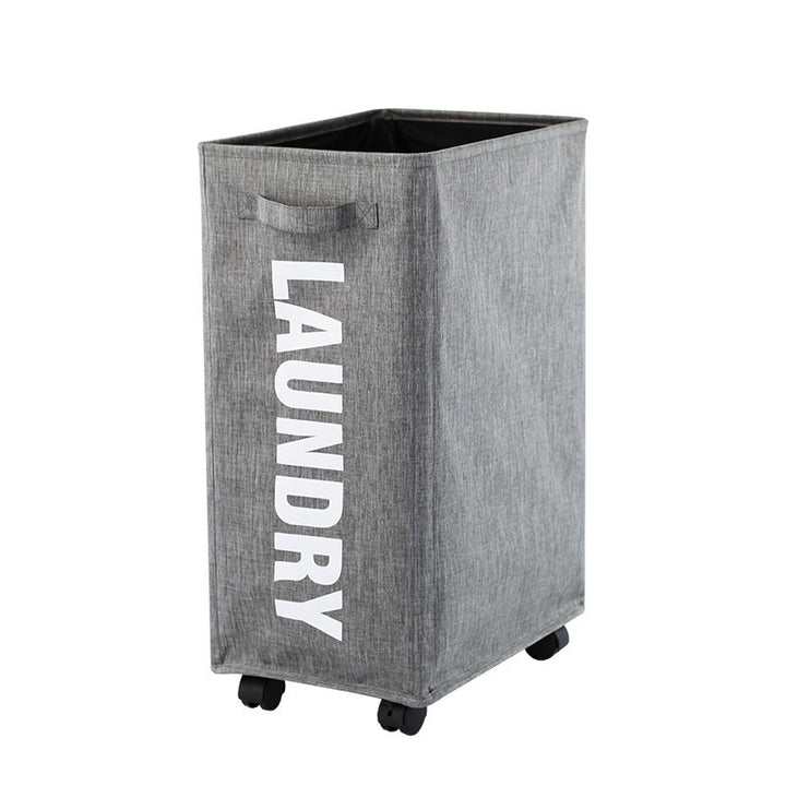 Practical laundry container with wheels
