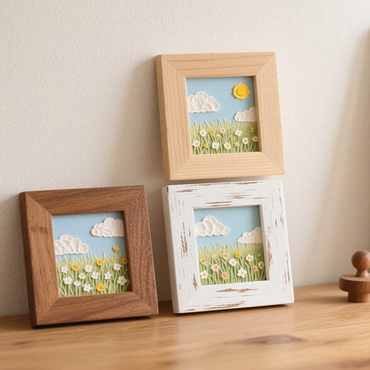 3D Layered Floral Shadow Box Art