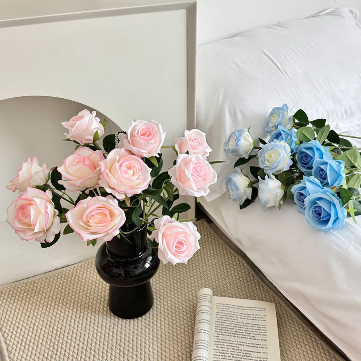 Premium Artificial Blue Rose Bouquet