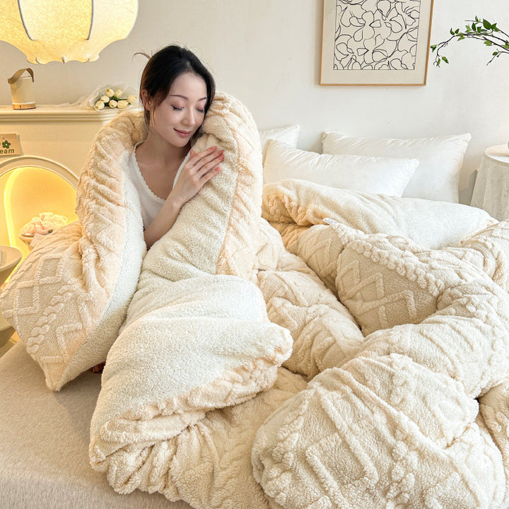 Plush Reversible Fuzzy Blanket