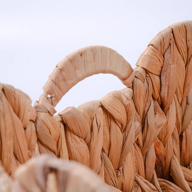 Handcrafted Natural Woven Storage Bin