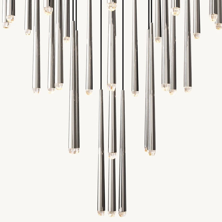 Hanging pipe pendant light