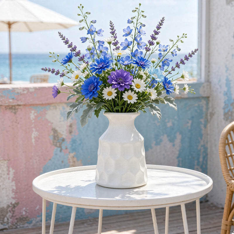Honeycomb Textured Decorative Vase