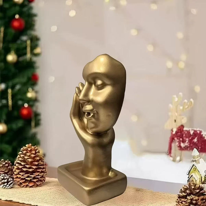 Artistic Face-Shaped Decorative Sculpture