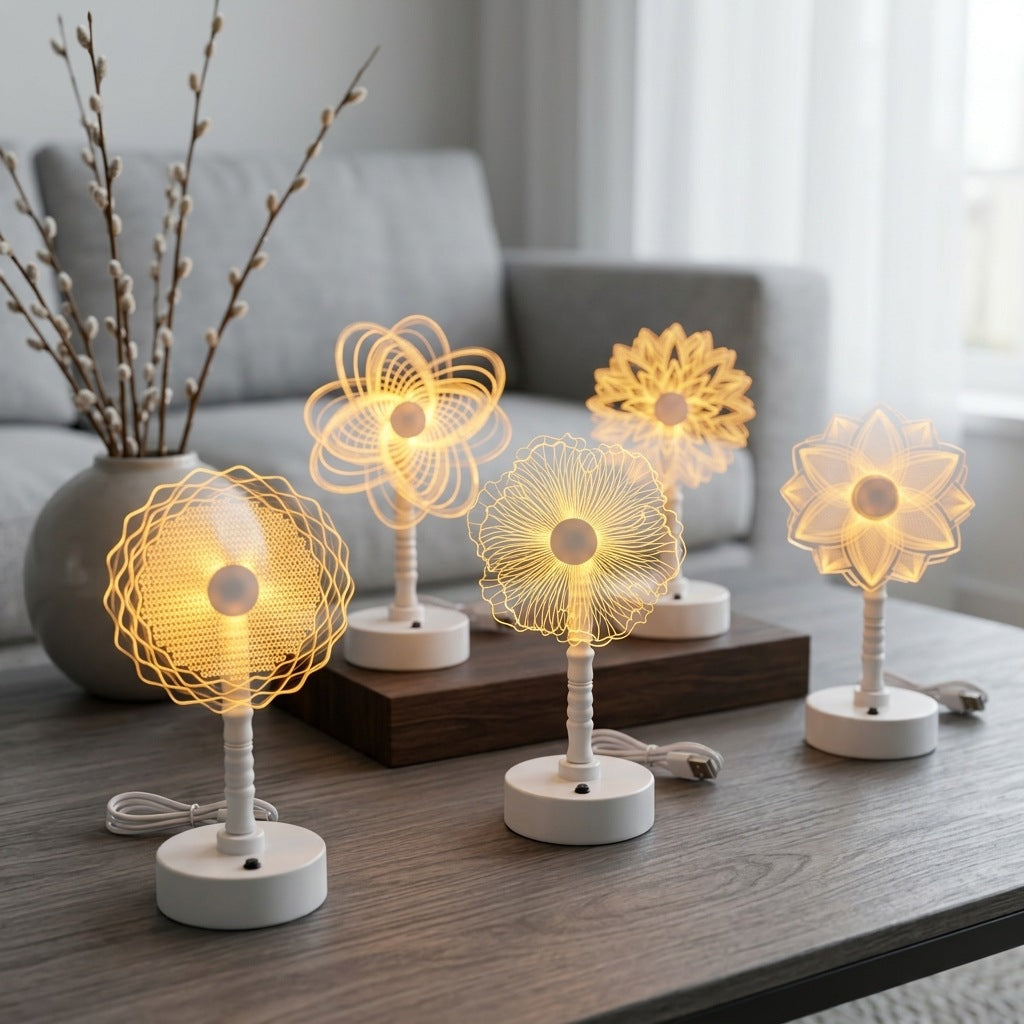 Decorative LED table lamp with modern design