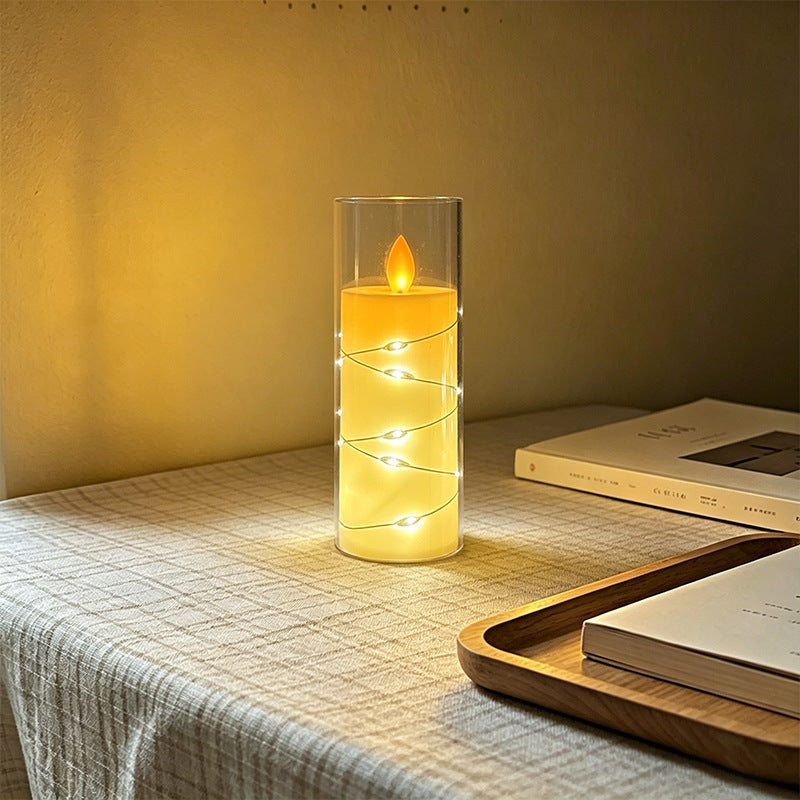 LED Scented Candle with Flame Effect