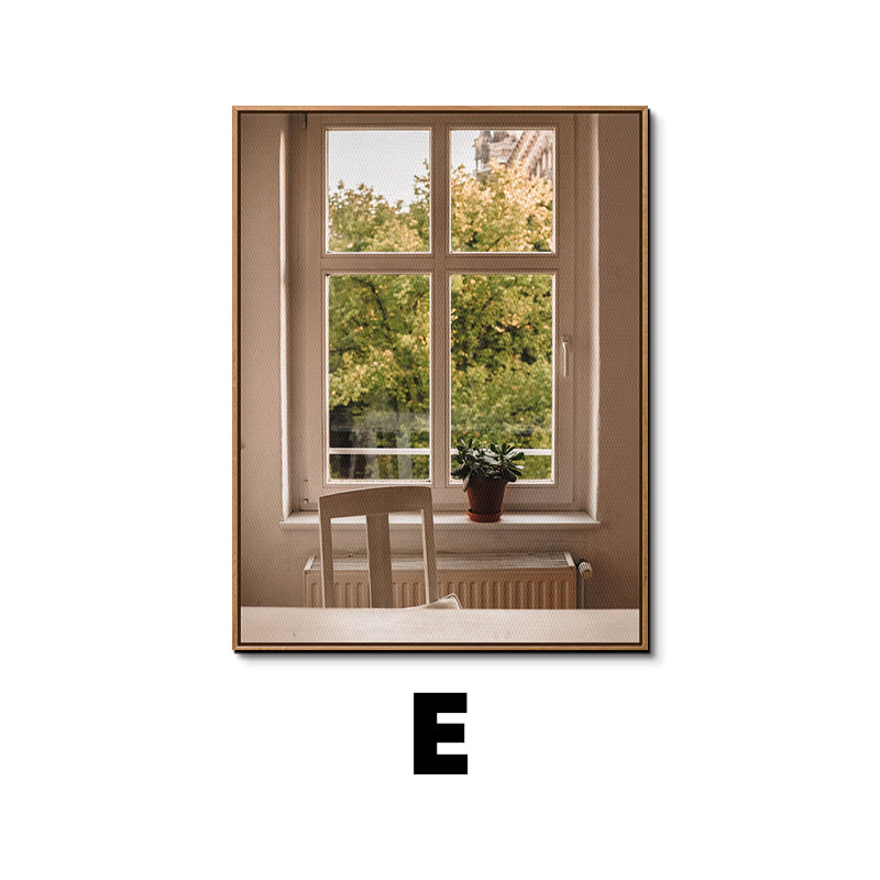 Framed Botanical Window Artwork