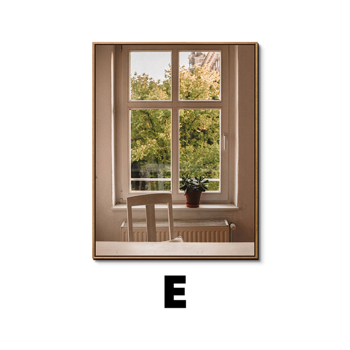 Framed Botanical Window Artwork
