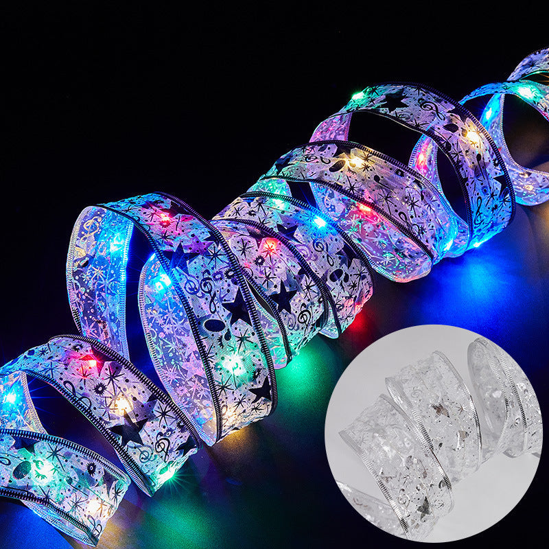 LED Decorative Ribbon with Festive Design