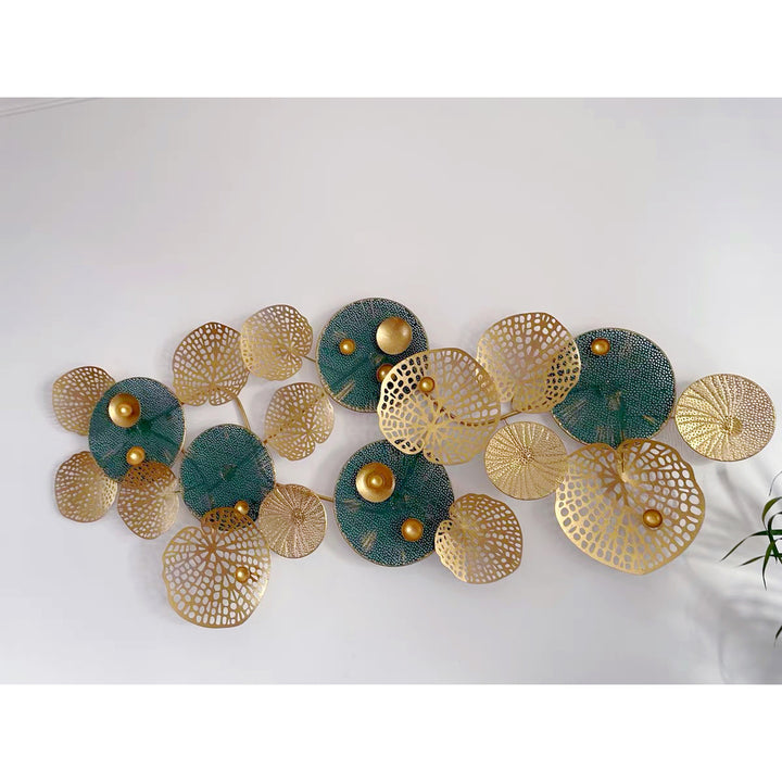 Abstract Floral Metal Wall Sculpture