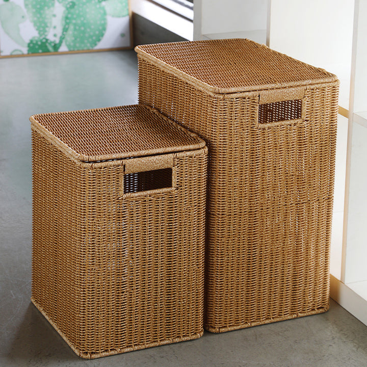 Decorative Woven Laundry Basket