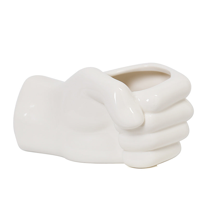Decorative hand vase