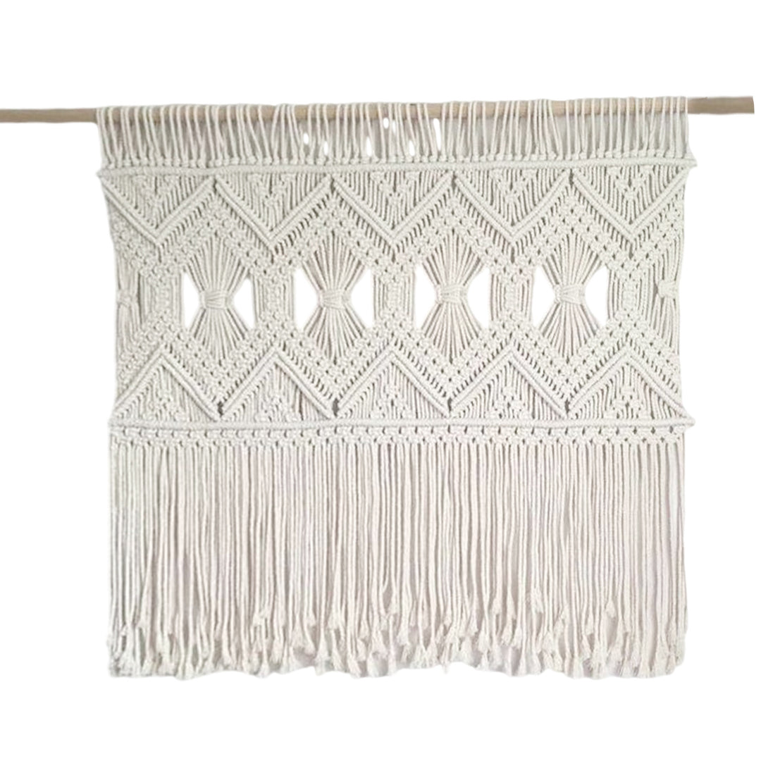 Macrame Wall Tapestry with Elegant Fringe