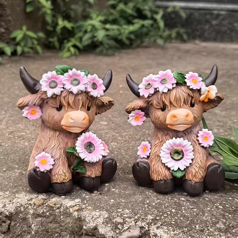 Whimsical Cow Decorative Phone Stand