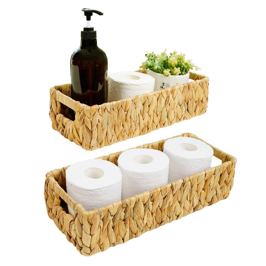 Handwoven Natural Fiber Storage Tray