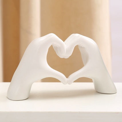 Decorative Heart-Hand Statue