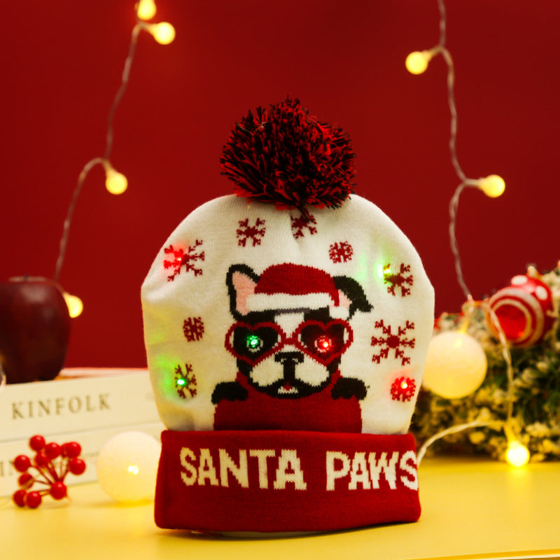 Funny Christmas hat with LED lights
