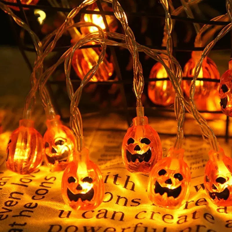 Acrylic Jack-o'-Lantern LED String Lights
