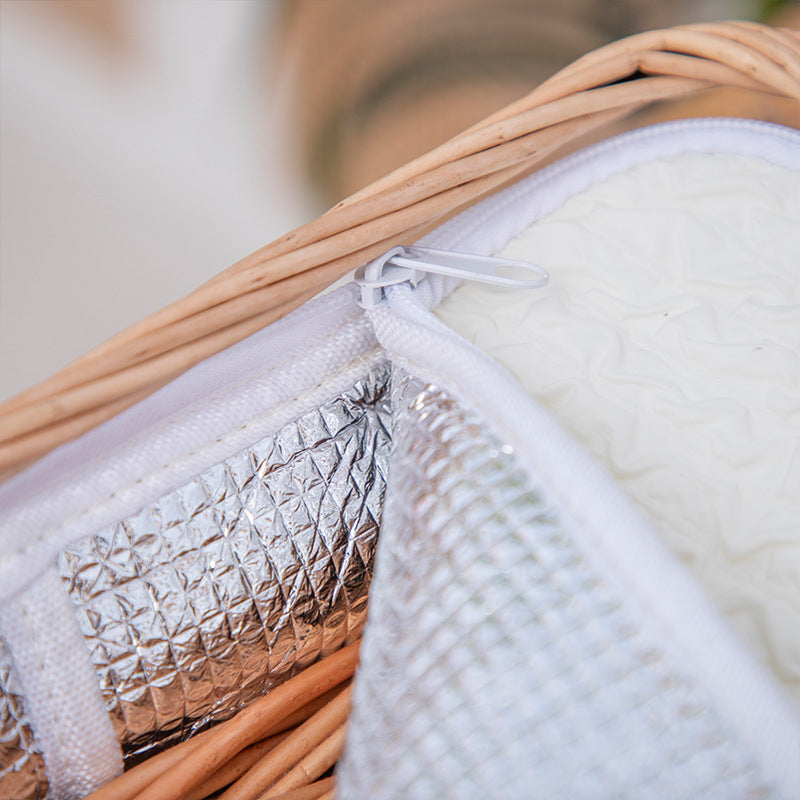 Textured Woven Storage Bin