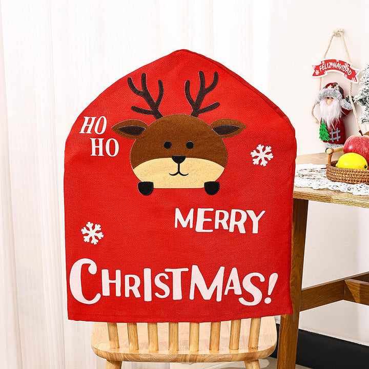 Festive chair covers with Christmas motif