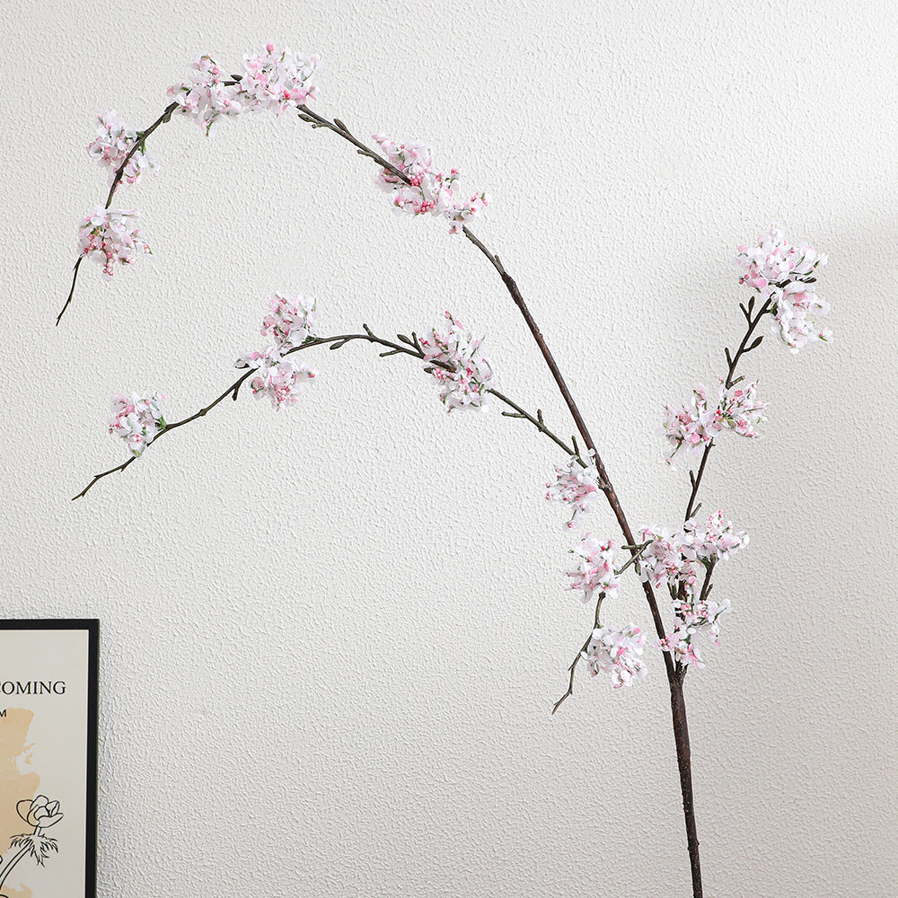 Artificial cherry blossom branch with lifelike details