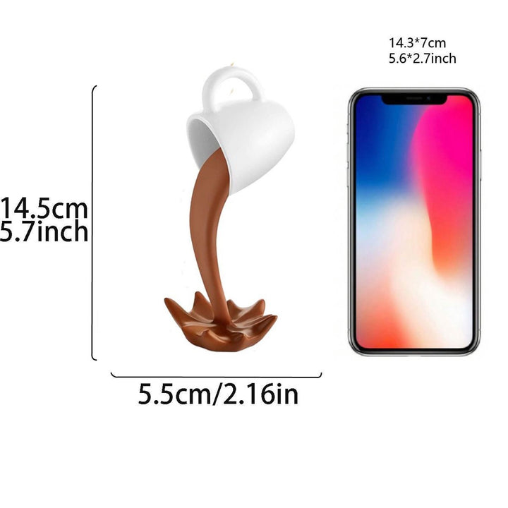Creative Coffee Mug Design Phone Holder