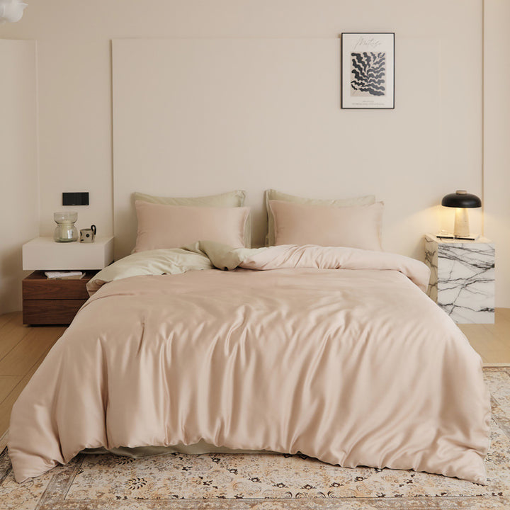 Decorative Luxurious Satin Duvet Cover Set Avarnia