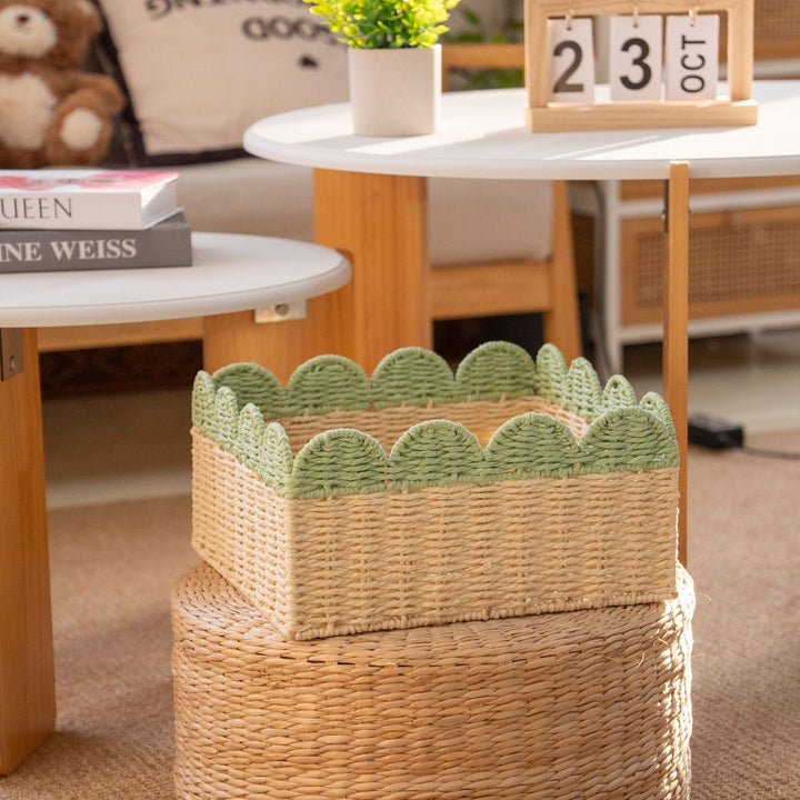 Decorative Scalloped Storage Basket