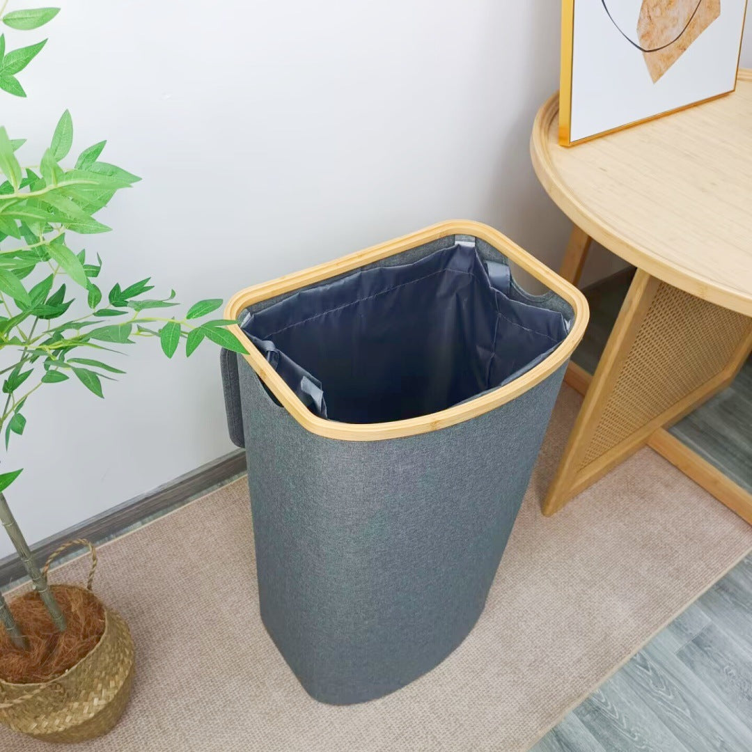 Modern laundry basket with removable lid