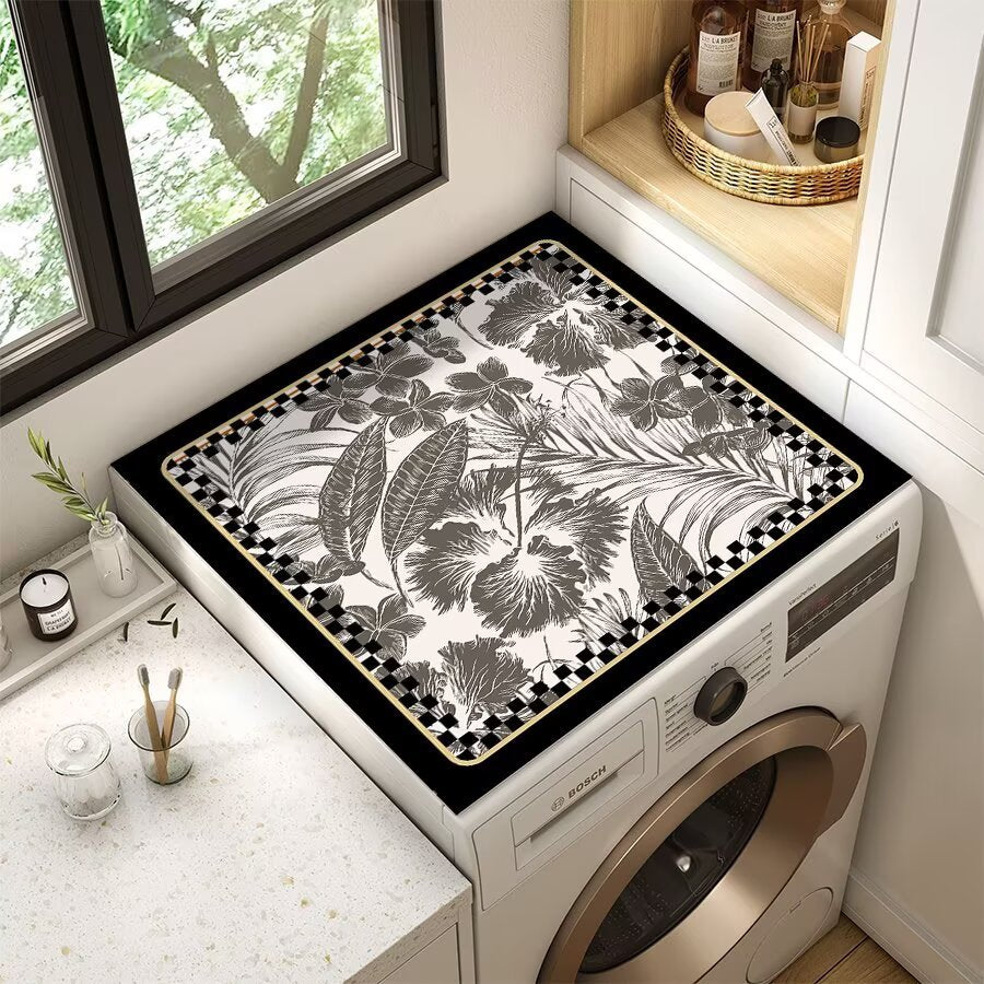 Floral Patterned Laundry Room Top Cover