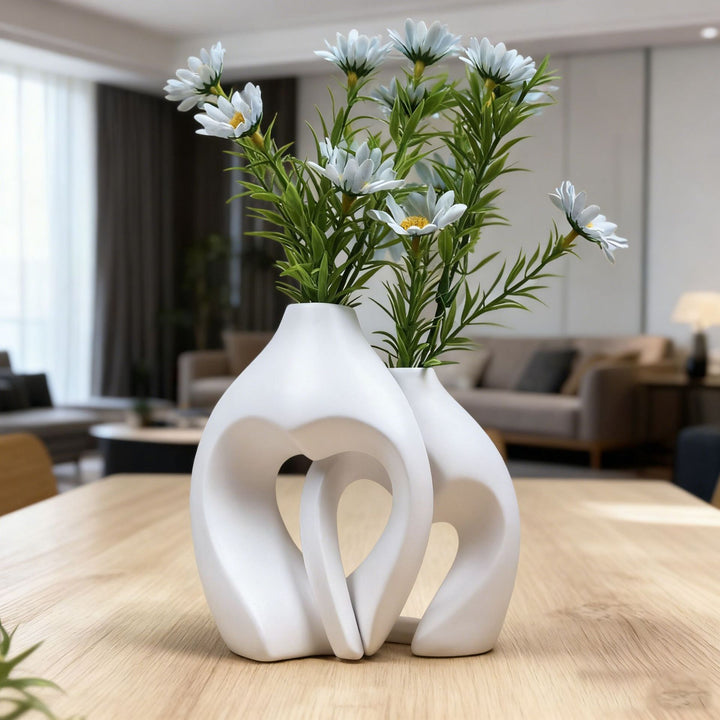 Heart-Shaped Ceramic Vase