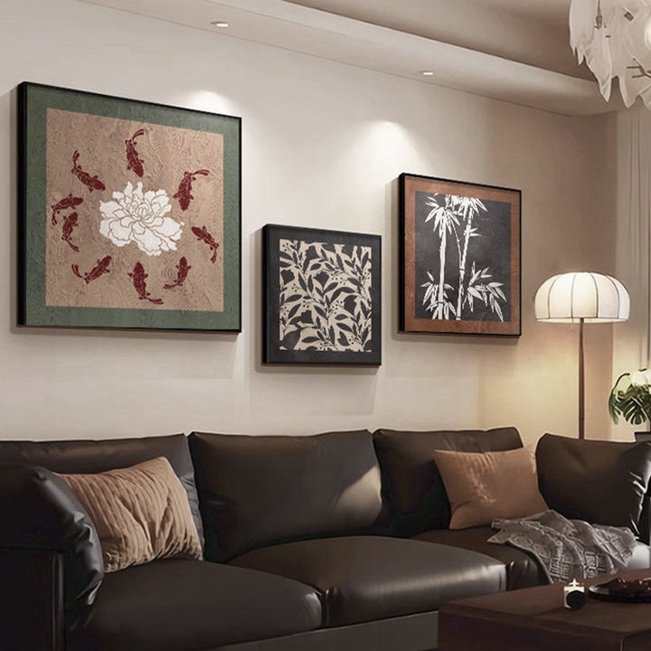 Framed Botanical Leaf Wall Art