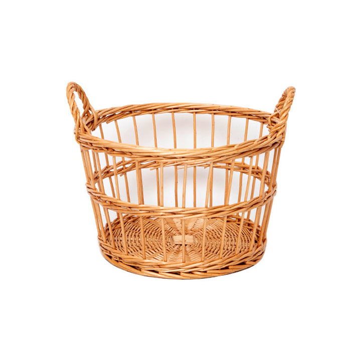 Handcrafted storage basket with weaving
