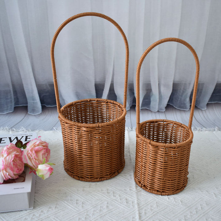 Handcrafted Natural Woven Storage Baskets