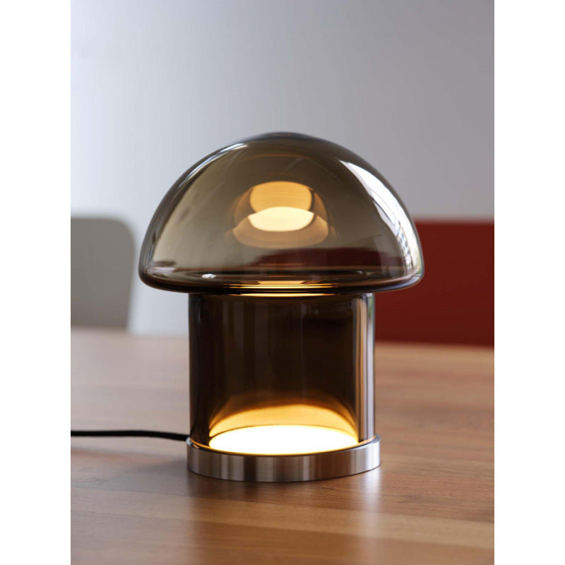 Artistic mushroom-shaped floor lamp