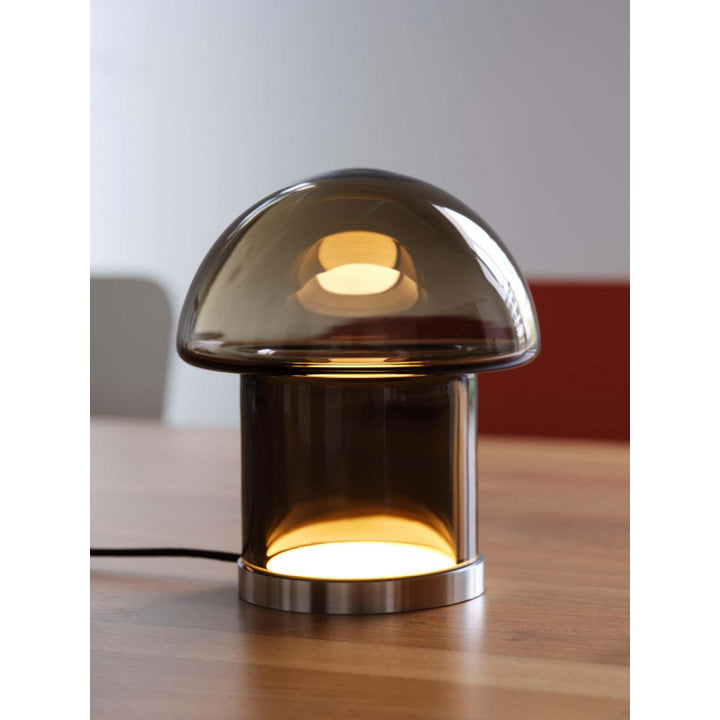 Artistic mushroom-shaped floor lamp