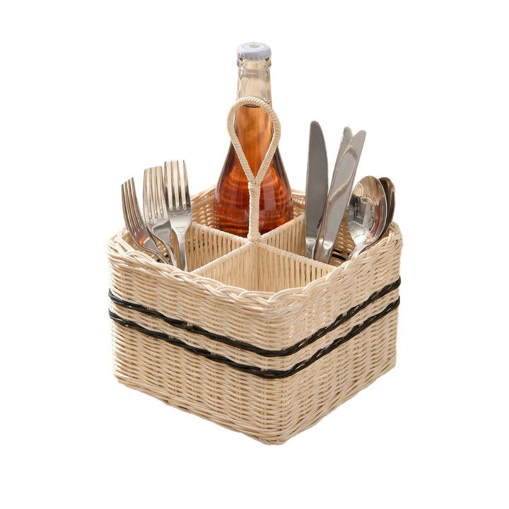 Practical storage basket with compartments