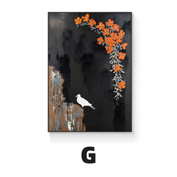 Asian-Inspired Decorative Framed Wall Art