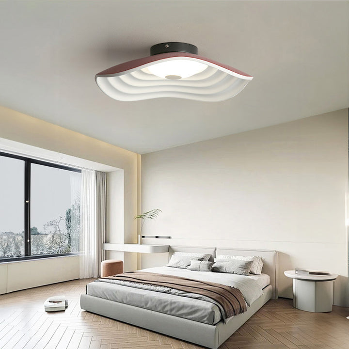 Modern wave structure ceiling light
