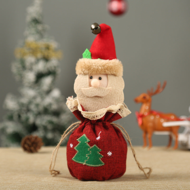 Cute Christmas gift bag in reindeer design
