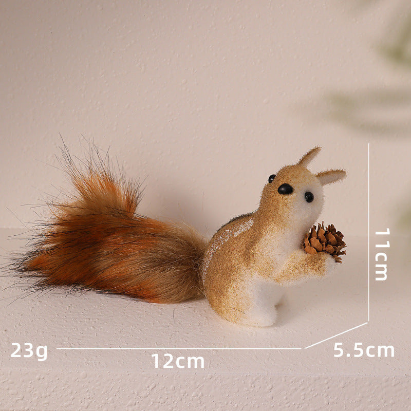 Cute decoration figure with squirrel motif