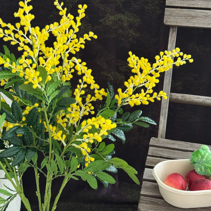 Elegant Decorative Mimosa Branch