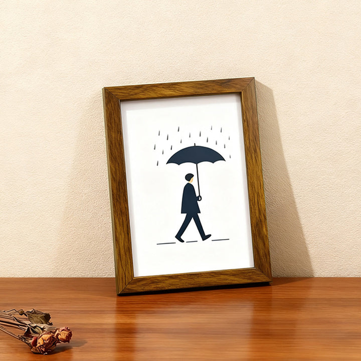 Minimalist Umbrella Wall Art Frame
