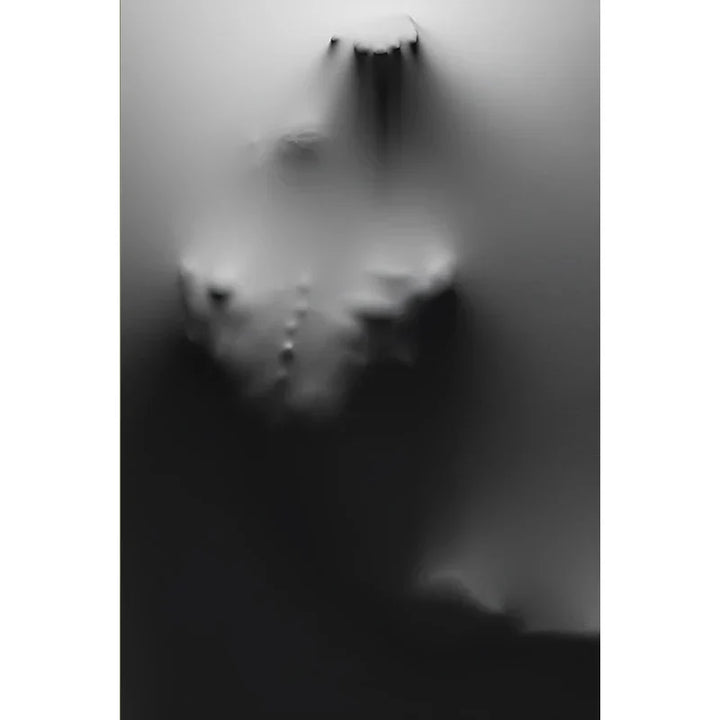 Modern Art Abstract Ghostly Figures In The Wall Canvas Prints Black White Wall Art Posters Pictures For Living Room Bedroom Art Decor