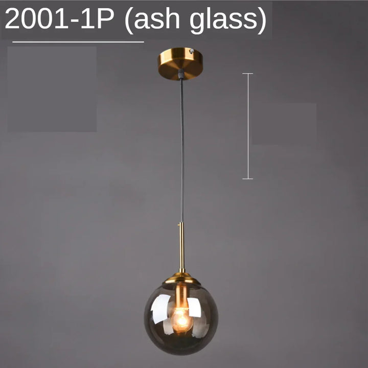 Modern Glass Pendant Lights for Bedroom Bedside Bathroom Hanging Lamp Ceiling Chandeliers Hotel Restaurant Decoration Ring